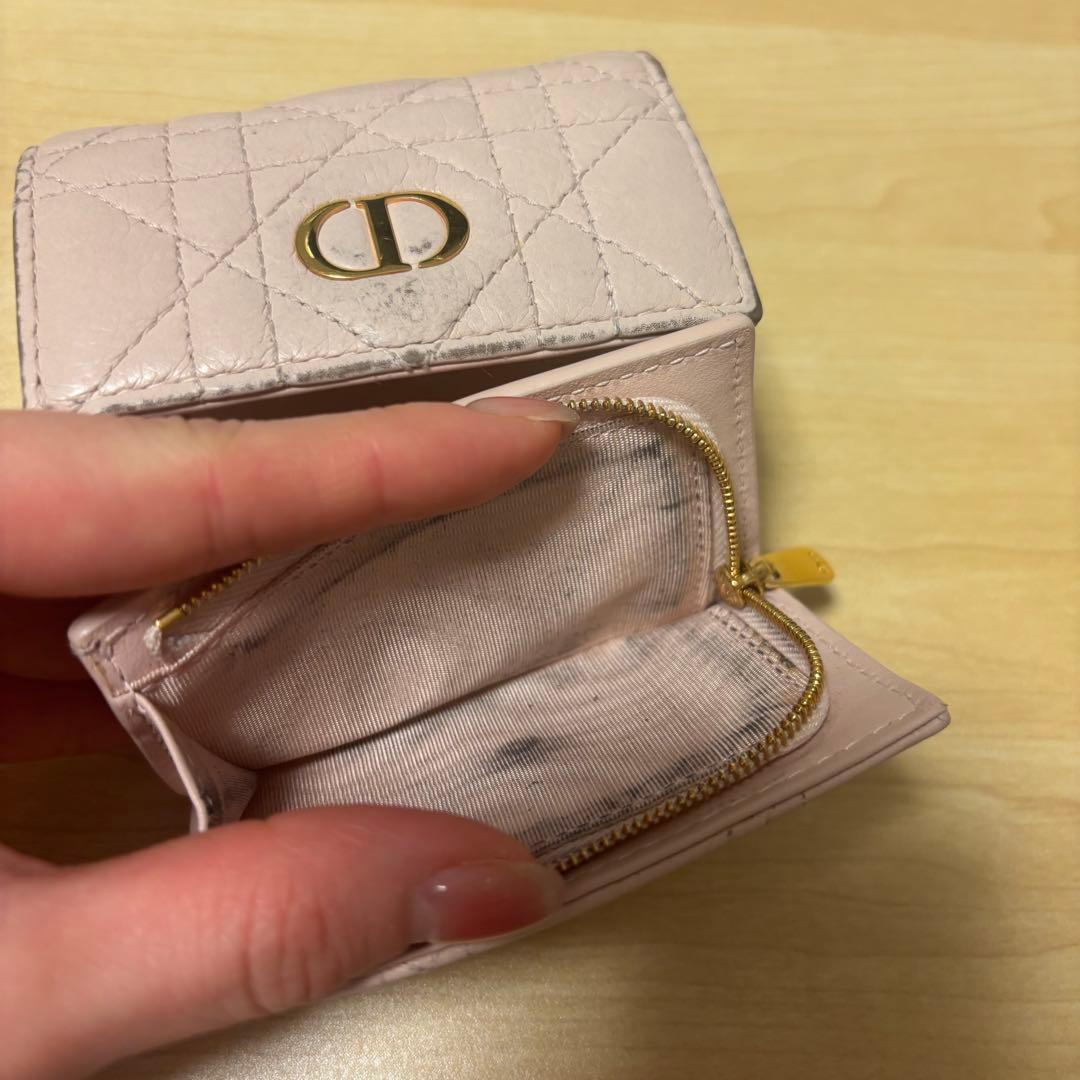 Dior Caro Hibiscus Lジップウォレット