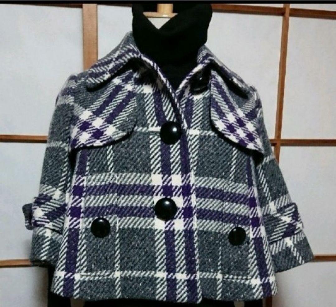 【極美品/バーバリー】完売品★ウール100%コート