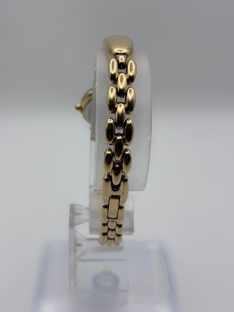 セイコールーセント腕時計　ゴールド　クオーツ　バングルタイプ　レディース　稼働