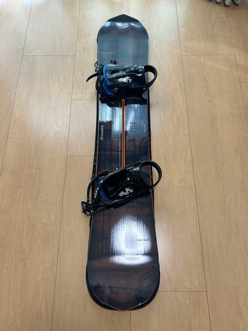 【美品】kissmark スノーボード 板 151cm ビンディング・カバー付