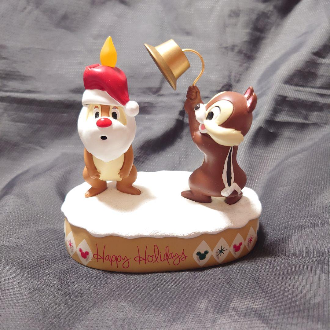 ディズニー　チップ　デール　クリスマス　LED　ライト　キャンドル