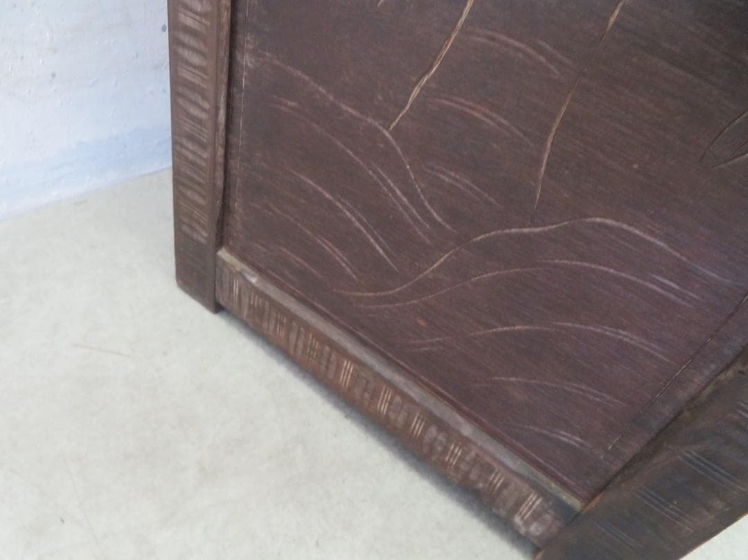 軽井沢彫■整理箪笥■4段5杯■チェスト■伝統工芸■高級■桜吉野柄■彫刻■手彫り■