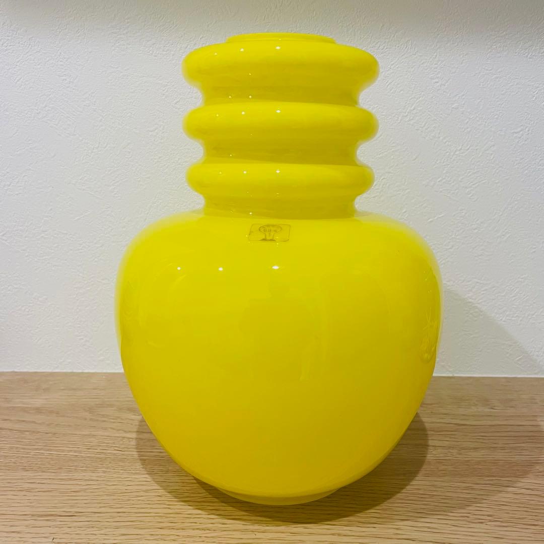 昭和レトロ ペンダントライト イエロー 黄色 レトロポップ ガラス 天井照明