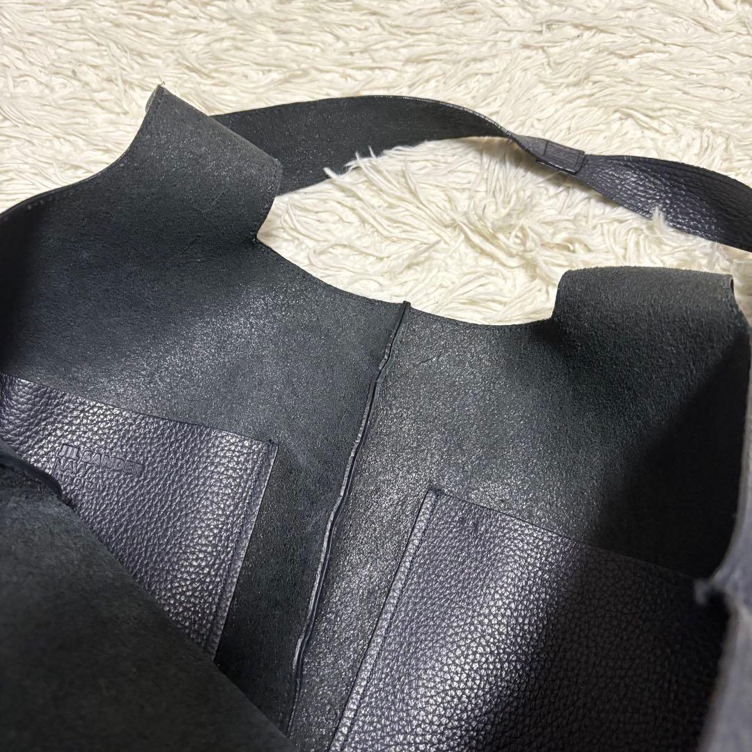 極美品　JIL SANDER ジルサンダー　トートバッグ　ユニセックス　ネイビー