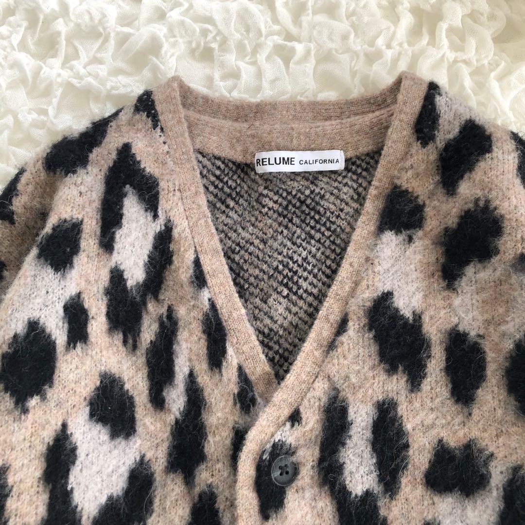 ジャーナル relume◆ CALIFORNIAモヘヤ パターンカーディガン