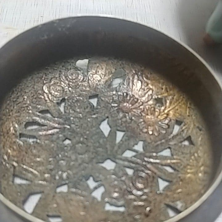 蘇山　袴腰香炉 香炉 青磁　純銀蓋　共箱あり　古美術　骨董品