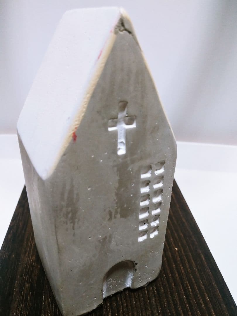 ❤️セメント細工　教会　キリスト教　クリスマスツリー　サンタクロース✨❤️