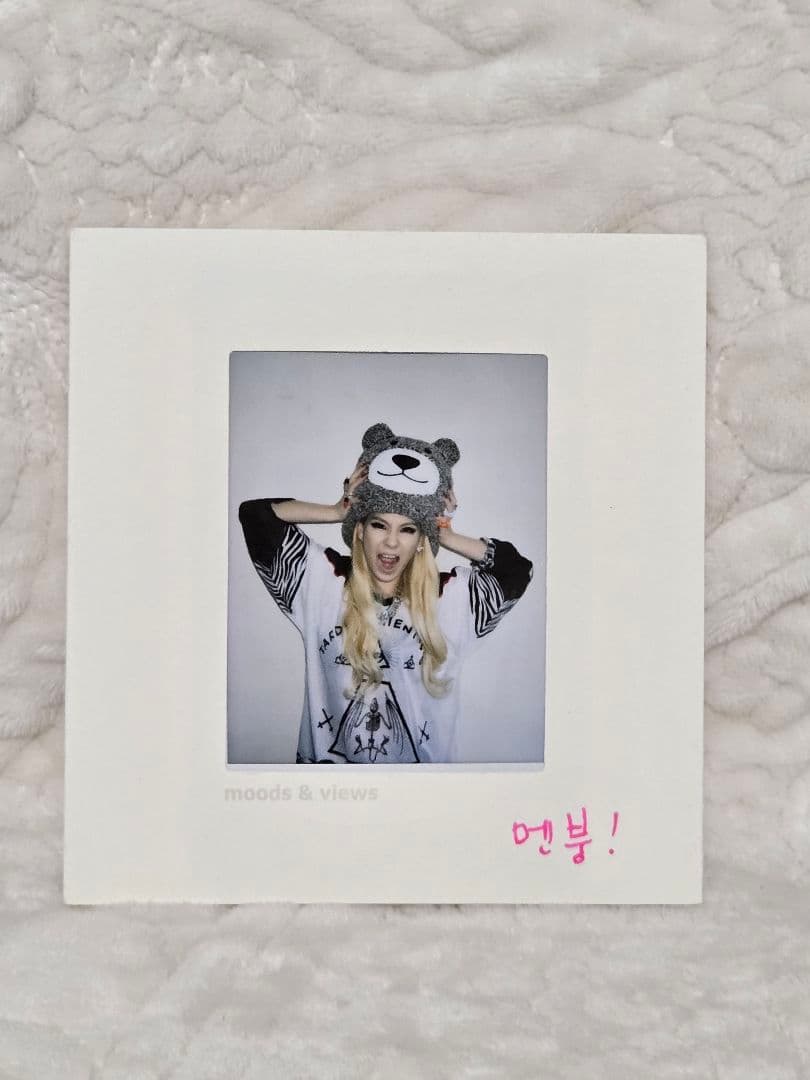 ​【世界に1枚】2NE1 CL 直筆メッセージ入り 生ポラロイド ＆ CRUSH