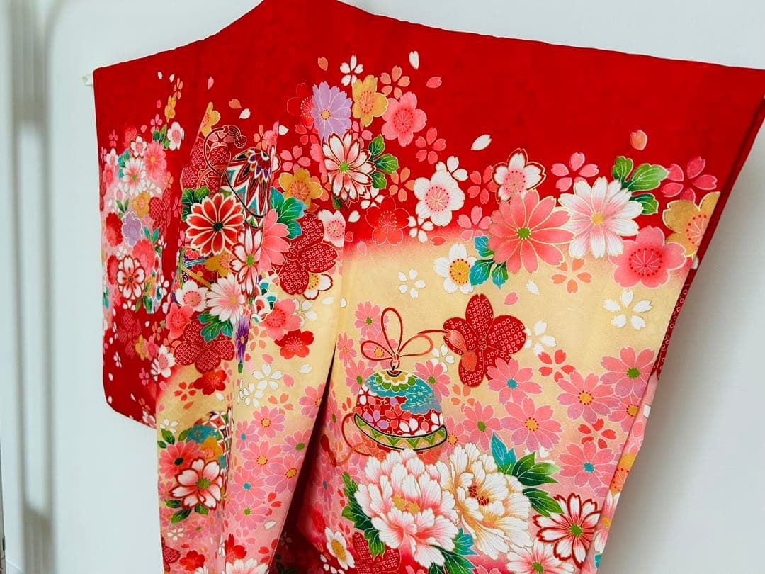 七五三 3歳 女の子 着物 被布 小物セット 美品