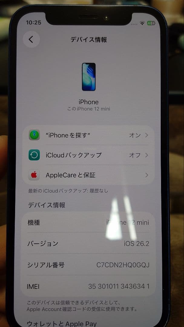 Apple iPhone 12 mini ブルー 本体 SIMフリー　128GB