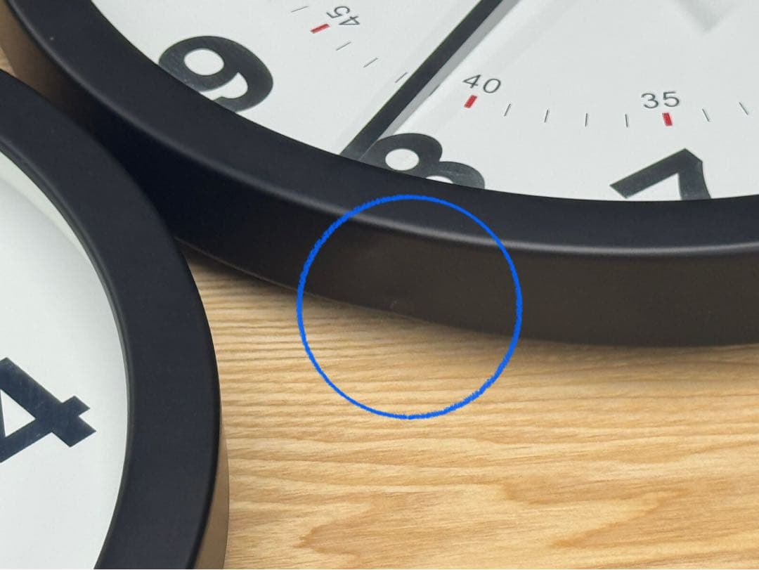 ク*★様 Daltonダブルフェイスウォールクロック/壁掛け時計 黒