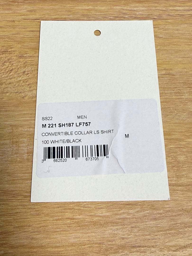 トップス LEMAIRE 22SS COVERTIBLE COLLAR LS SHIRT