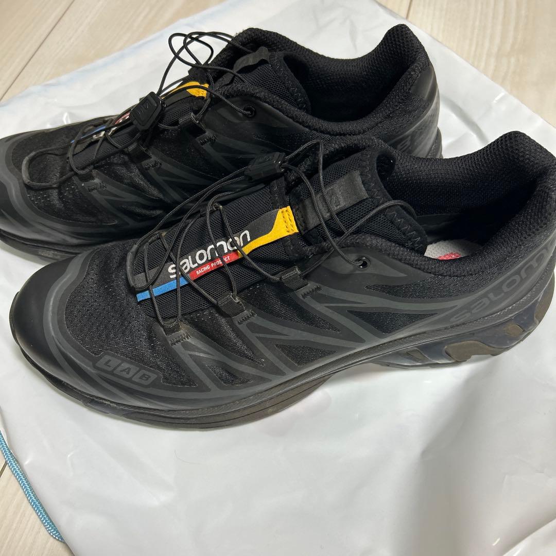 S*a様 Salomon ブラック スニーカー 27.5センチ