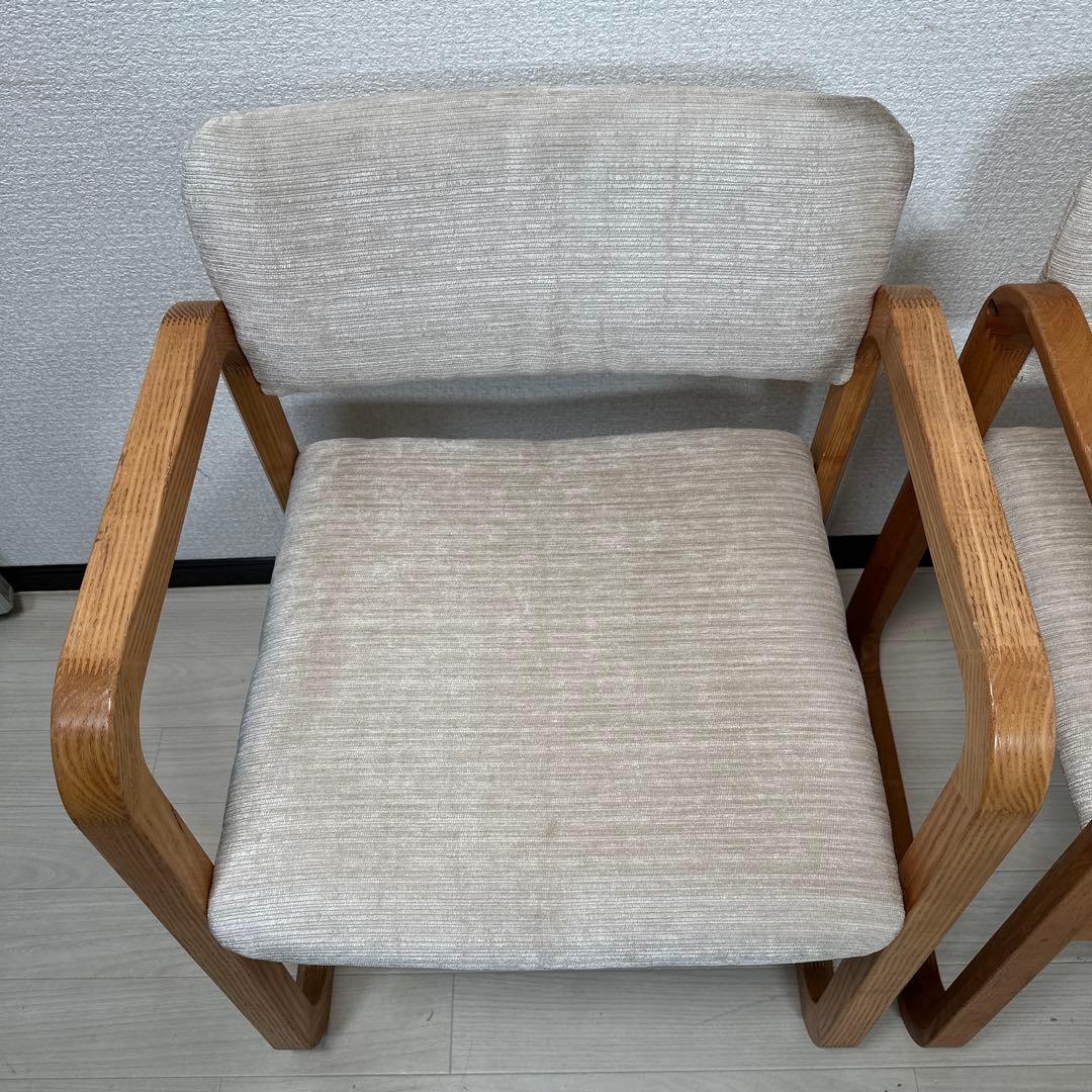 白川木工 shirakawa ダイニングチェア アームチェア 2脚セット i4※