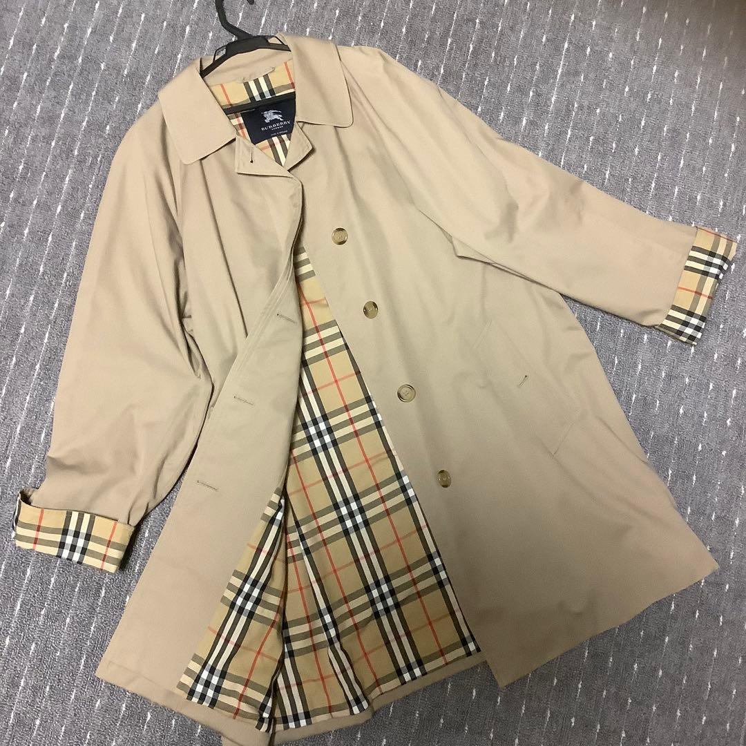 Burberry London イングランド製 ノバチェック ステンカラーコート