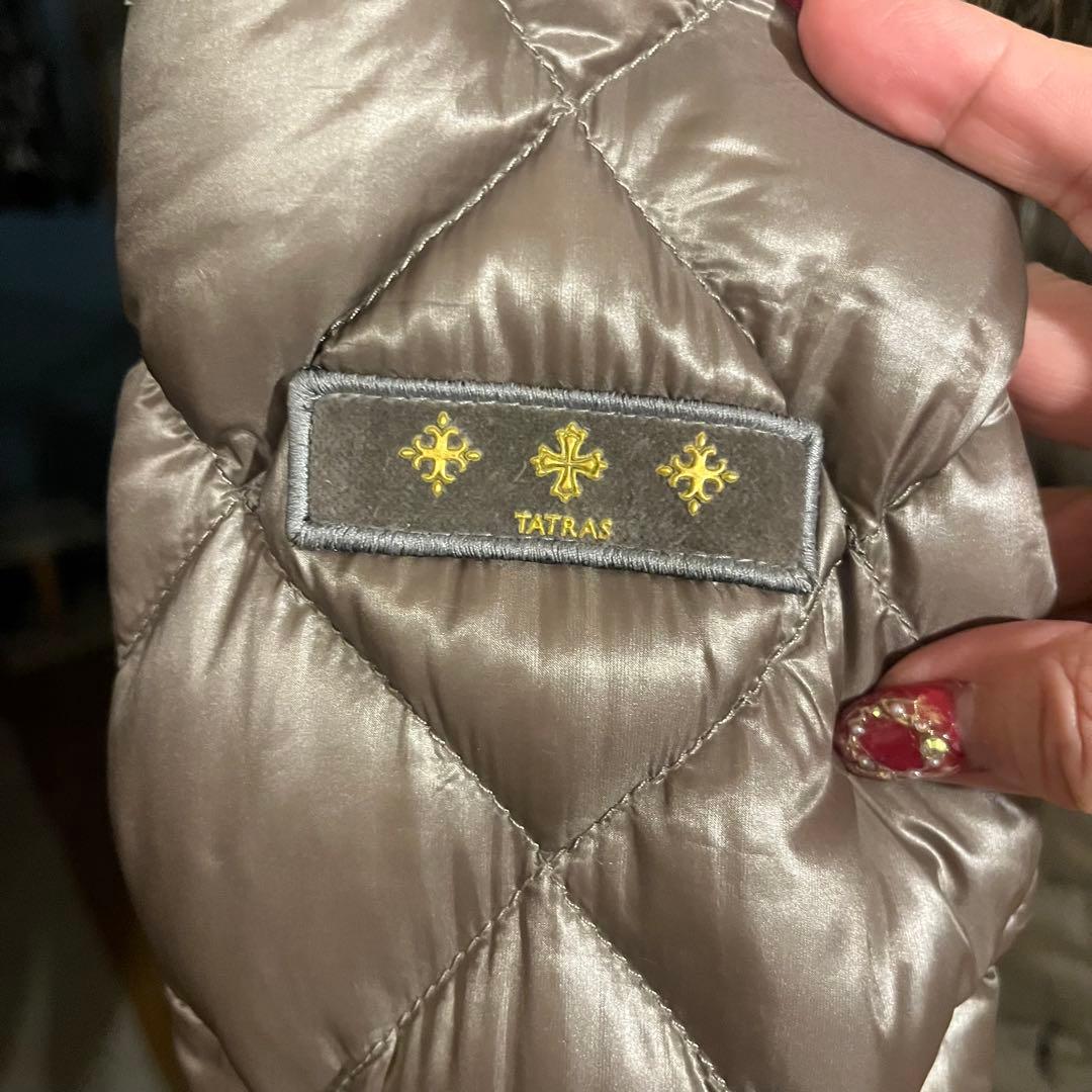 TATRAS タトラス ピアネータ リアルファー ダウンコート ブラウン艶