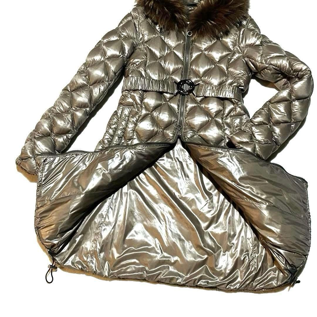 TATRAS タトラス ピアネータ リアルファー ダウンコート ブラウン艶