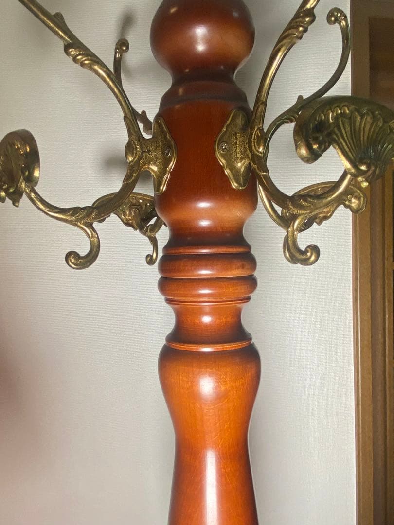 1680❣️ アンティーク　輸入品　ポールハンガー　超レア　彫刻