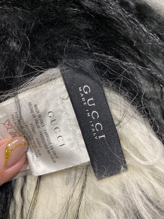 GUCCI マフラー 毛皮