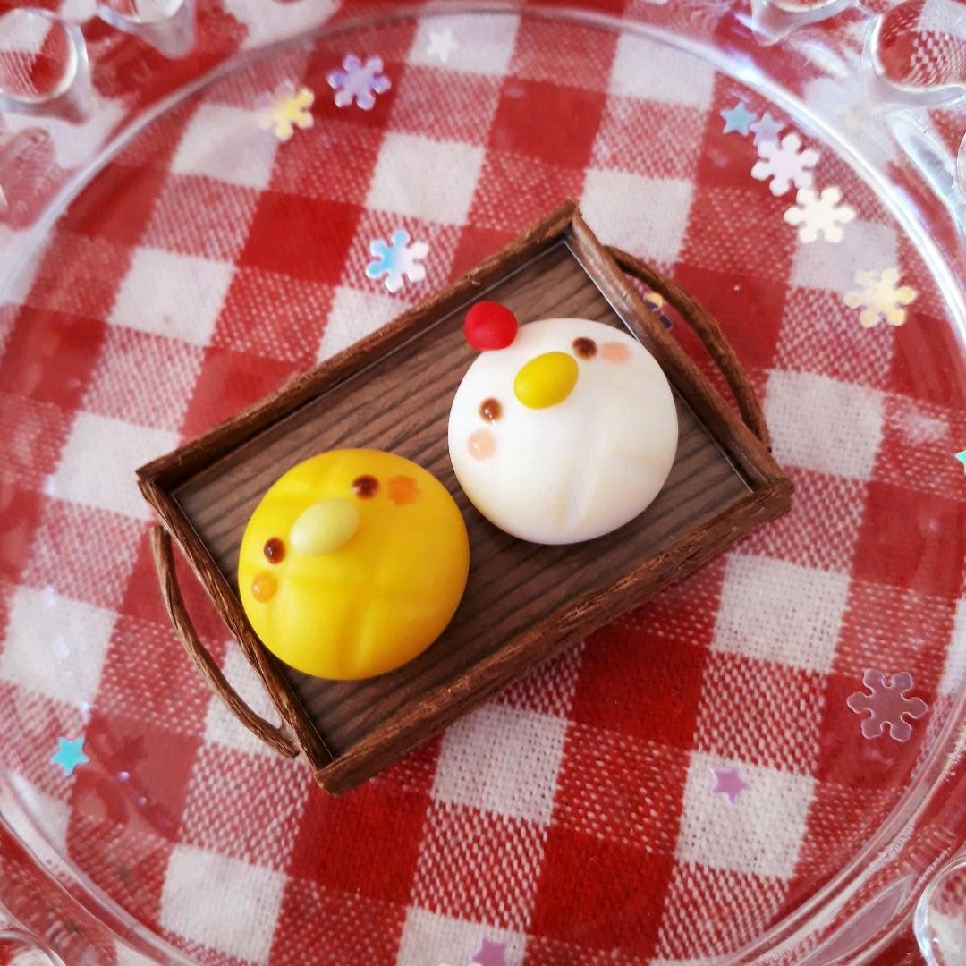 『タイムセール』ニワトリ&ひよこ☆メロンパン
