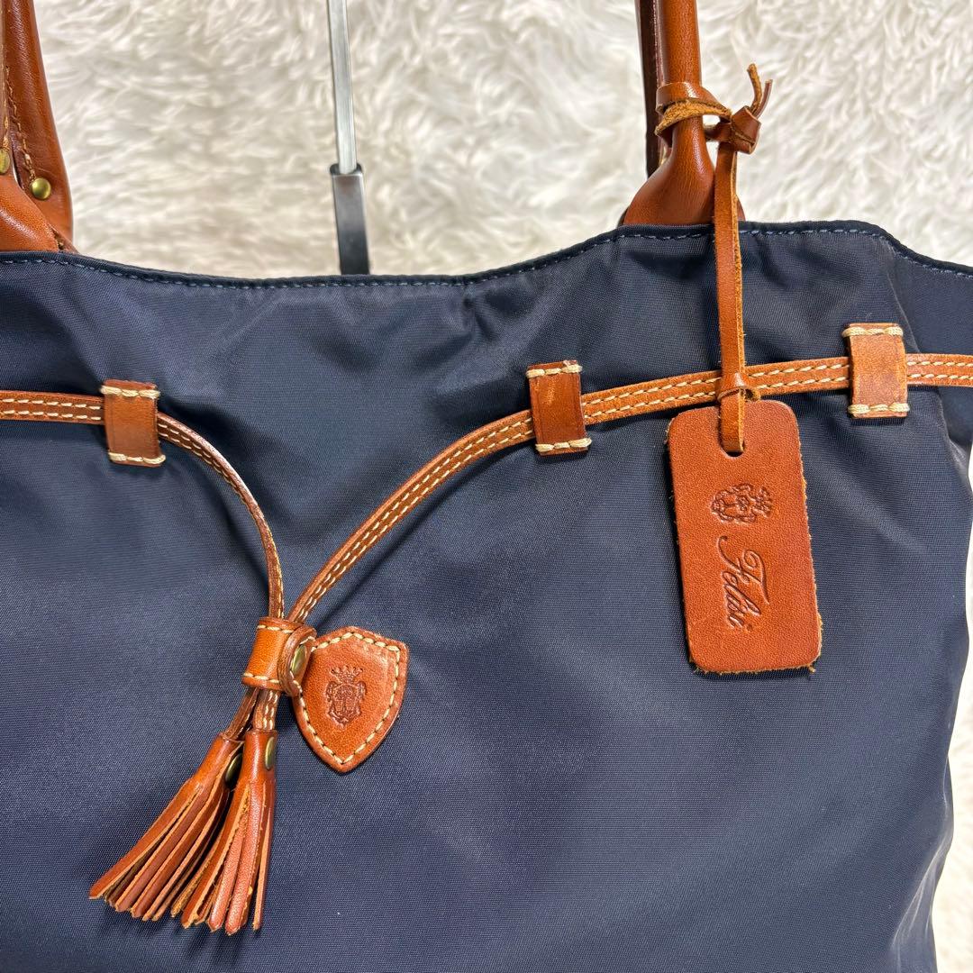 フェリージ Felisi トートバッグ ネイビー　17-54/DS+OS 肩掛け