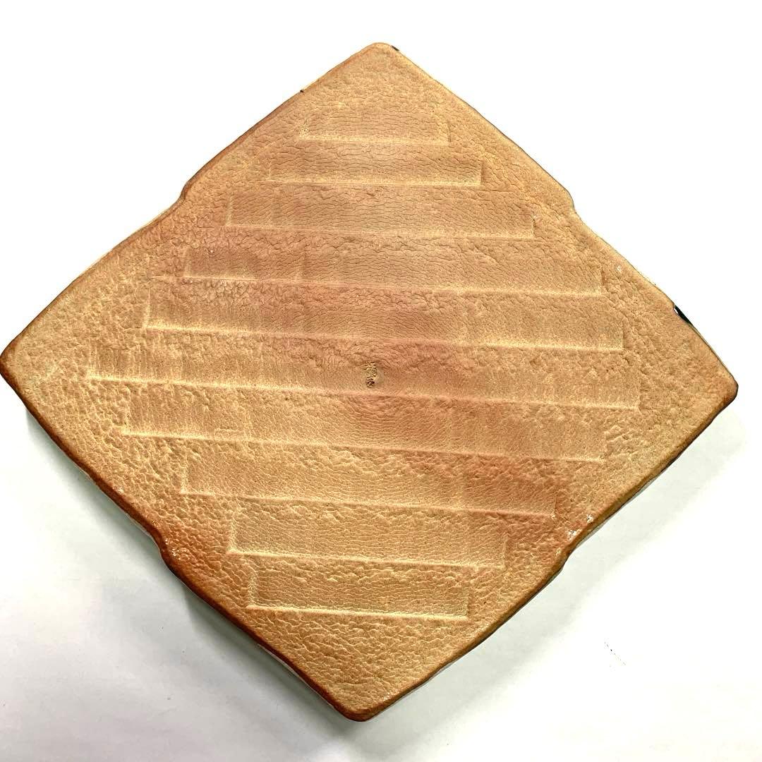 【新品未使用】　たち吉　市松　大皿　瀬戸焼 織部　菱形 角皿　5枚セット