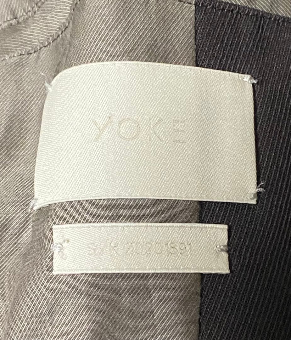 YOKE ヨーク WOOL ウール ブラウン ダブルブレスドオーバーコート