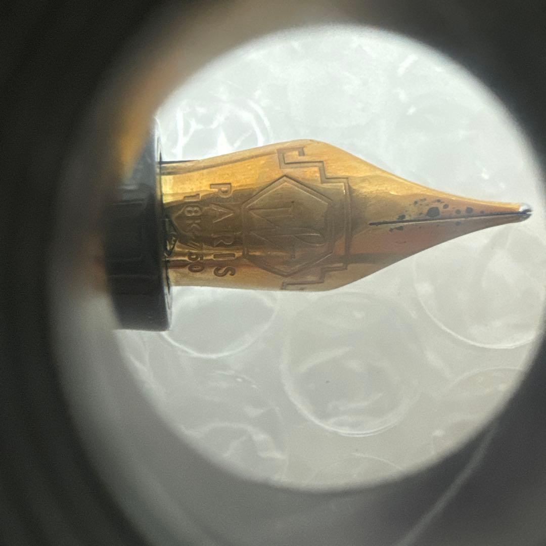 ウォーターマン　チャールストン　万年筆18k刻印