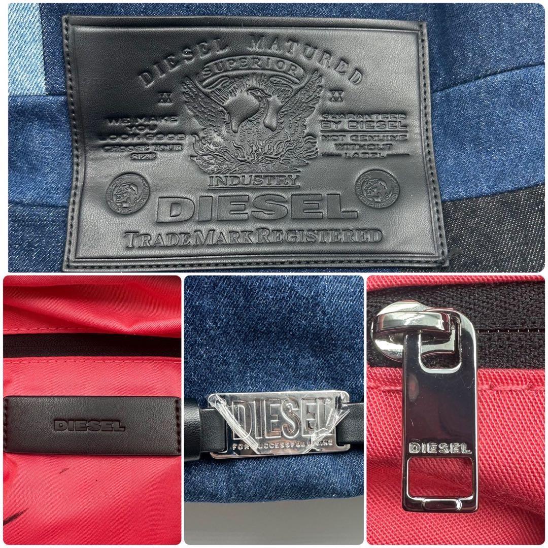 DIESEL ハンドバッグ ボストン 2way デニム シルバー金具 男女兼用