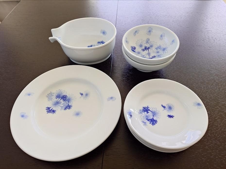 深川製磁　マーガレット　大皿　取り皿　小丼　片口鉢　8点セット