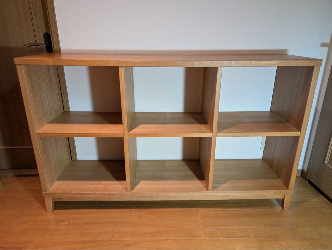 ■送料込■無印良品 MUJI オープンシェルフ 2×3 タモ スタッキング棚収納