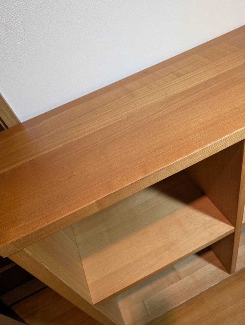 ■送料込■無印良品 MUJI オープンシェルフ 2×3 タモ スタッキング棚収納