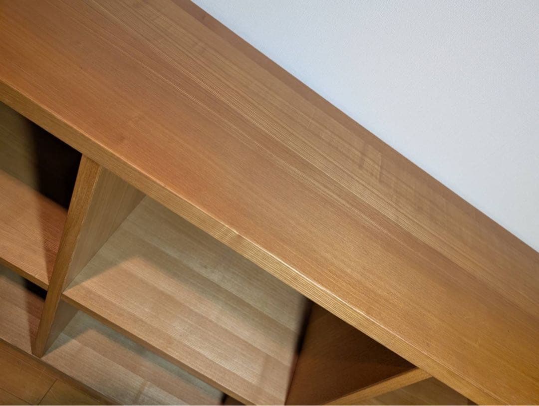 ■送料込■無印良品 MUJI オープンシェルフ 2×3 タモ スタッキング棚収納