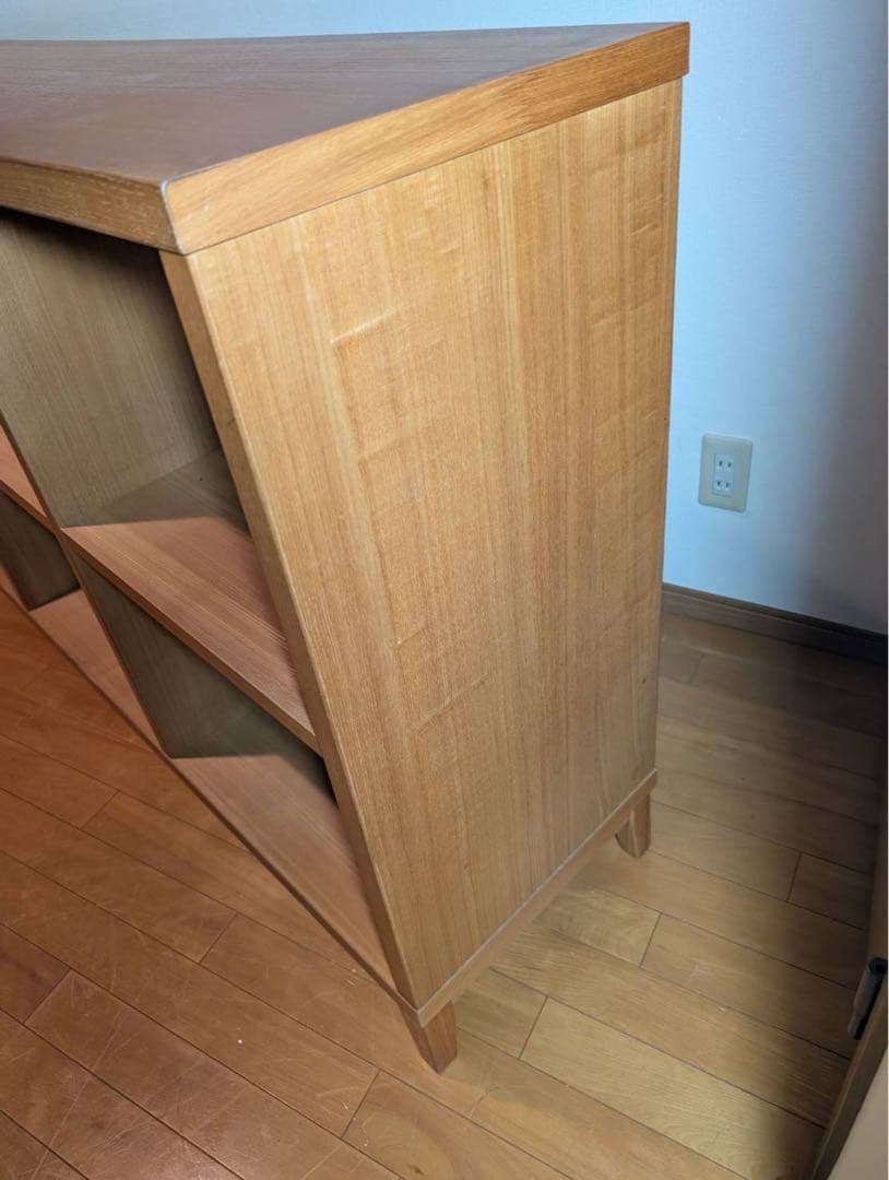 ■送料込■無印良品 MUJI オープンシェルフ 2×3 タモ スタッキング棚収納