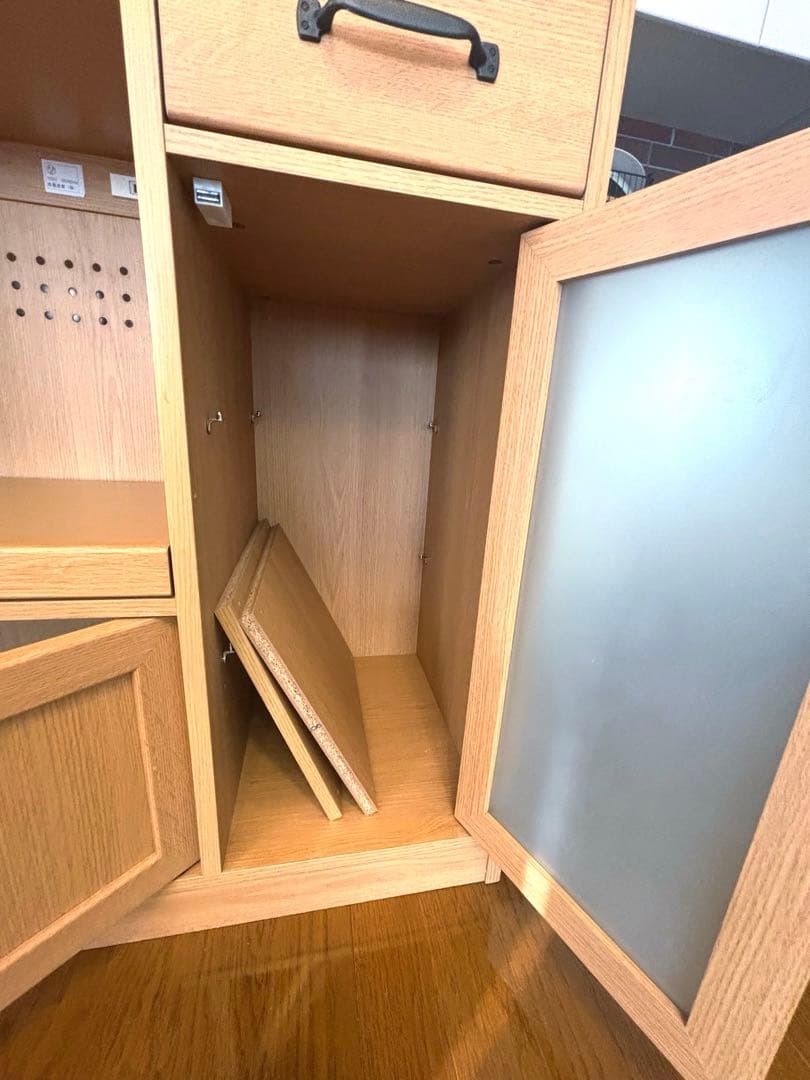 12/10まで【美品】食器棚 キッチン家電収納 レンジ台レンジボード