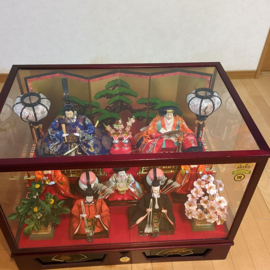 雛人形セット ガラスケース入り