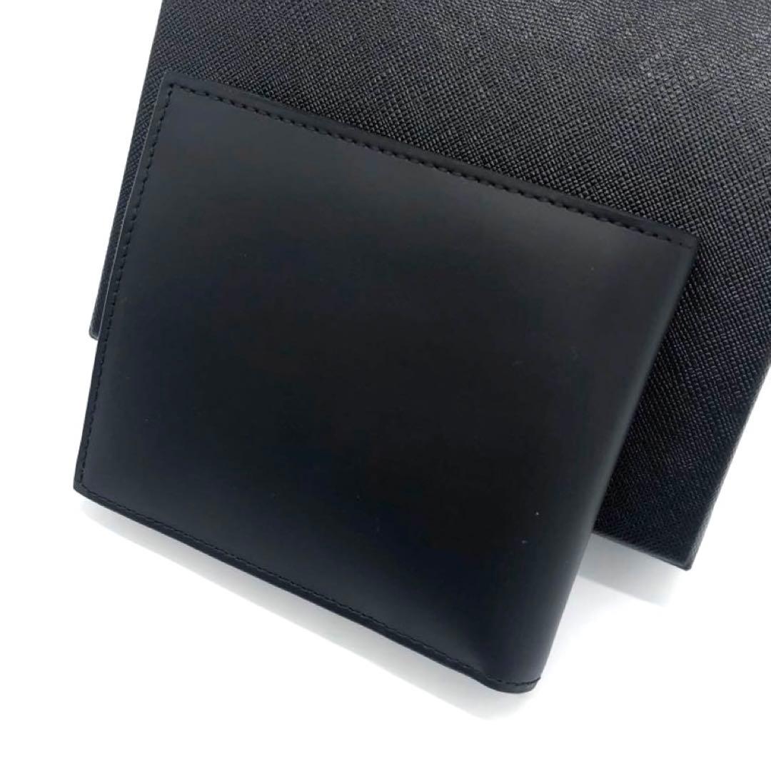 希少・未使用品☆ポールスミス ミニクーパー　レザー二つ折り財布　ブラック