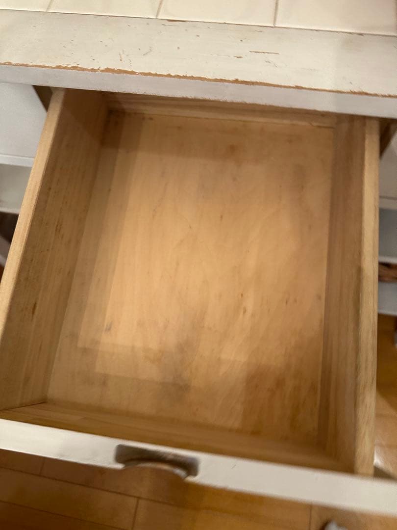 ホワイト木製コンソールテーブル