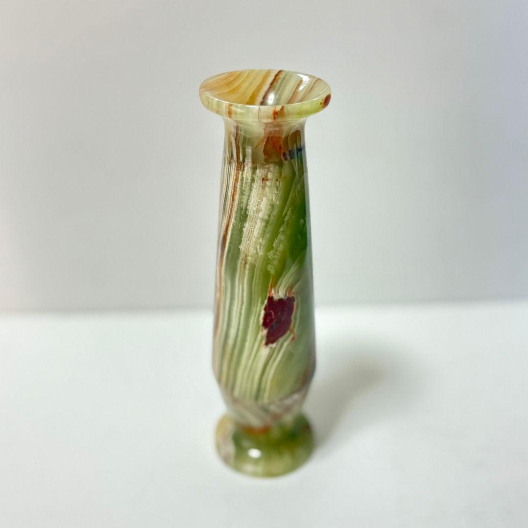 オニキス製花瓶 天然石 専用ケース付