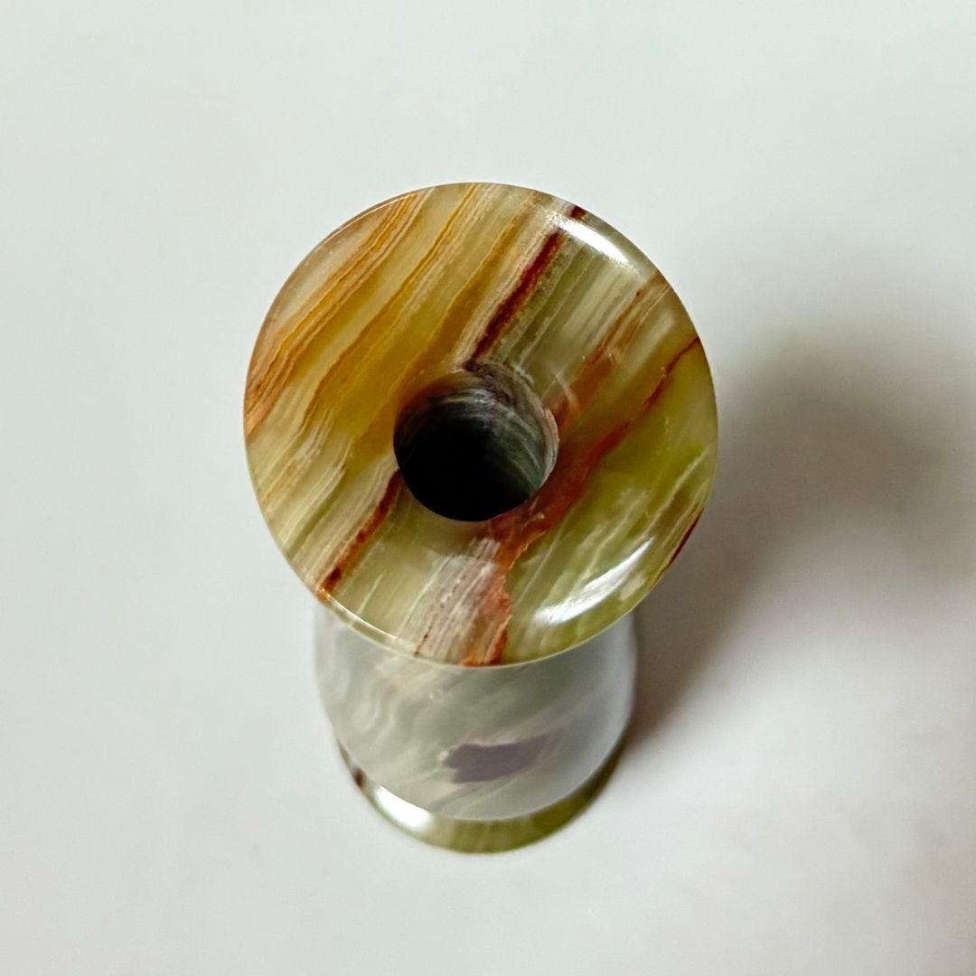 オニキス製花瓶 天然石 専用ケース付