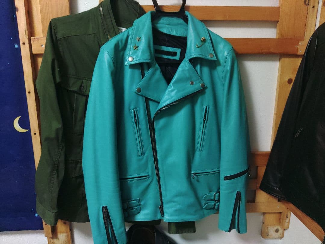 UKダブルライダース　ターコイズ　リューグーレザーズ