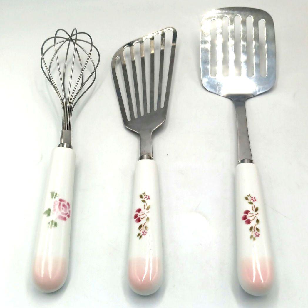 マニーローズ　調理器具セット フライ返しターナー2点&泡立て 1点 セット 希少