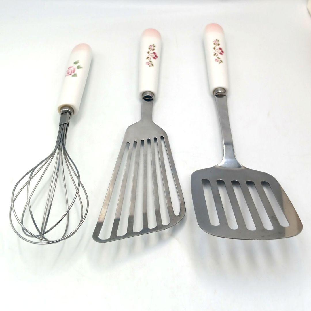 マニーローズ　調理器具セット フライ返しターナー2点&泡立て 1点 セット 希少