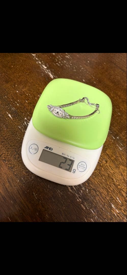 ハミルトン　レディース手巻きダイヤ アンティーク　　プラチナ　14k