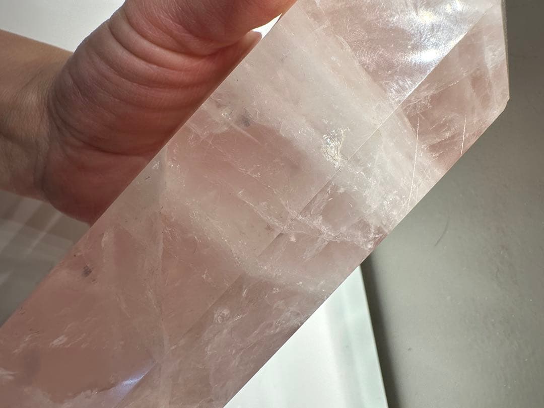 ローズクォーツ ポイント（タワー）