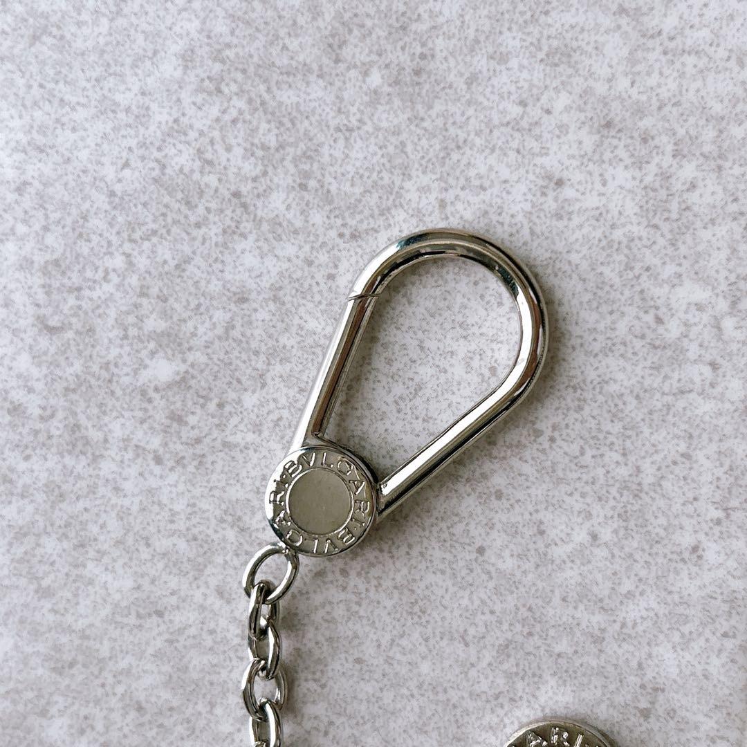 極美品✨ BVLGARI ブルガリ ケース レザー キーリング 黒