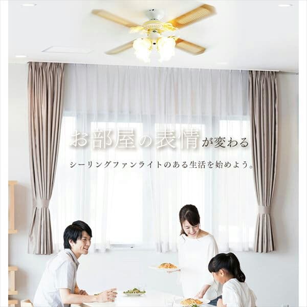 42インチシーリングファンリモコン付 全2色【プラザセレクト】