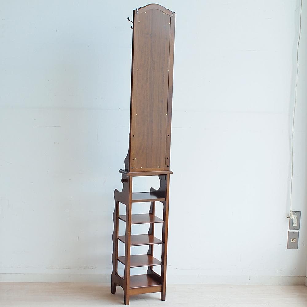 カリモク/karimoku コロニアル ミラー付きスリッパラック 玄関