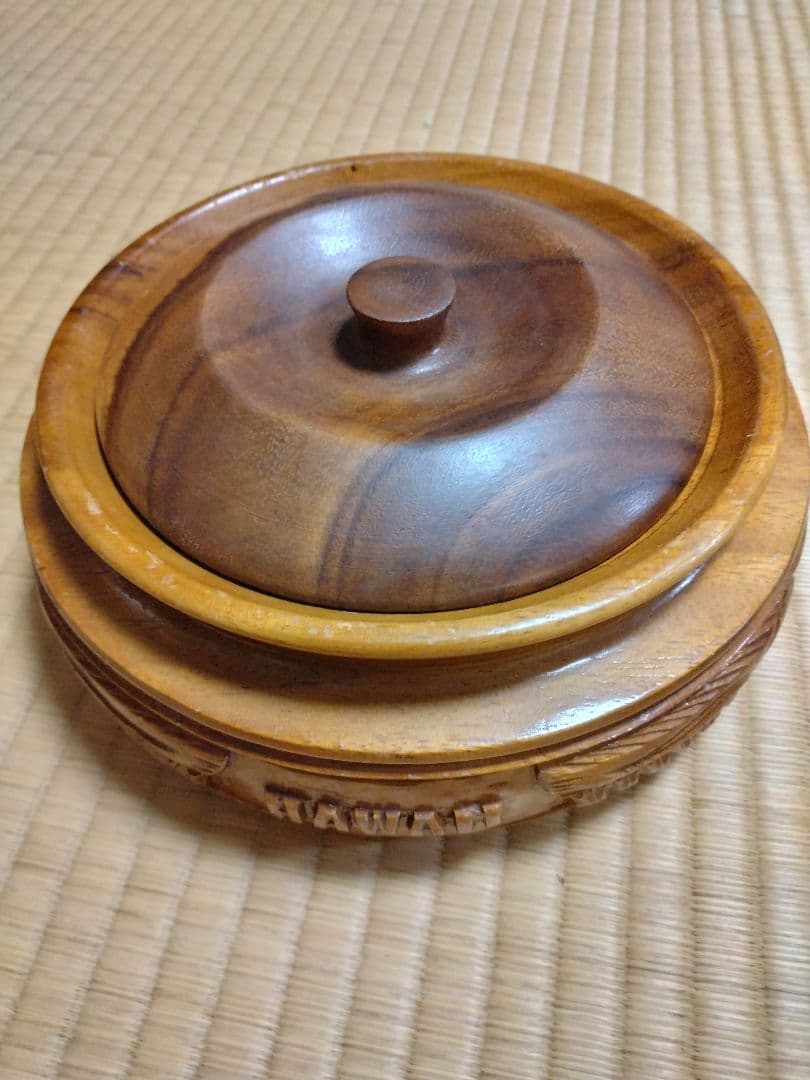 ハワイ お土産 木製 入れ物 30年もの
