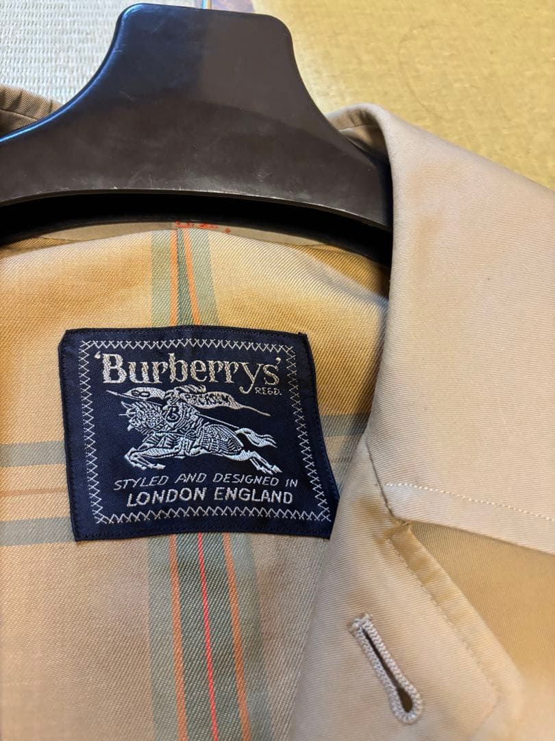 60〜70年代　ヴィンテージバーバリー　ステンカラーコート　玉虫色